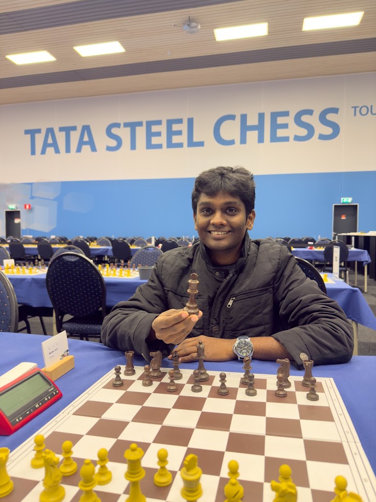 Arun Manukonda at Tata Steel Chess, Wijk aan Zee